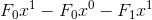 F_0x^1-F_0x^0-F_1x^1