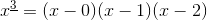 x^{\underline{3}}=(x-0)(x-1)(x-2)